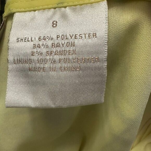 EP Pro Golf‎ Skort Skirt Womens 8 Yellow Plaid Pockets Lined Side Zip Pickleball - Picture 4 of 7